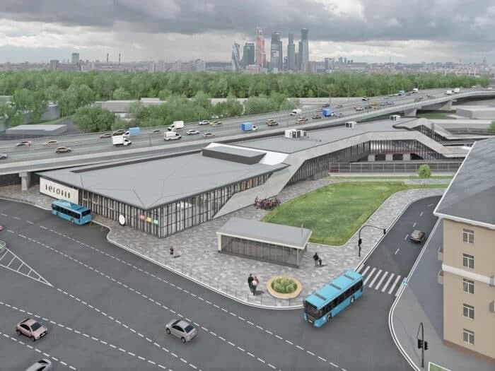 Проект реконструкции станции Беговая. Фото: пресс-служба Департамента транспорта города Москвы