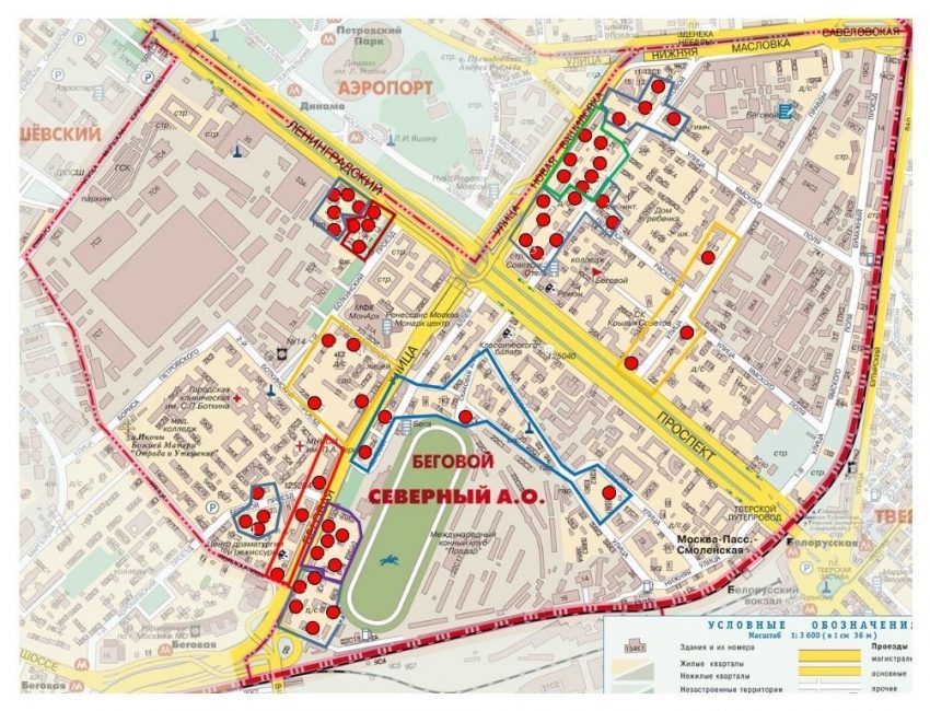 Головинский район карта москвы